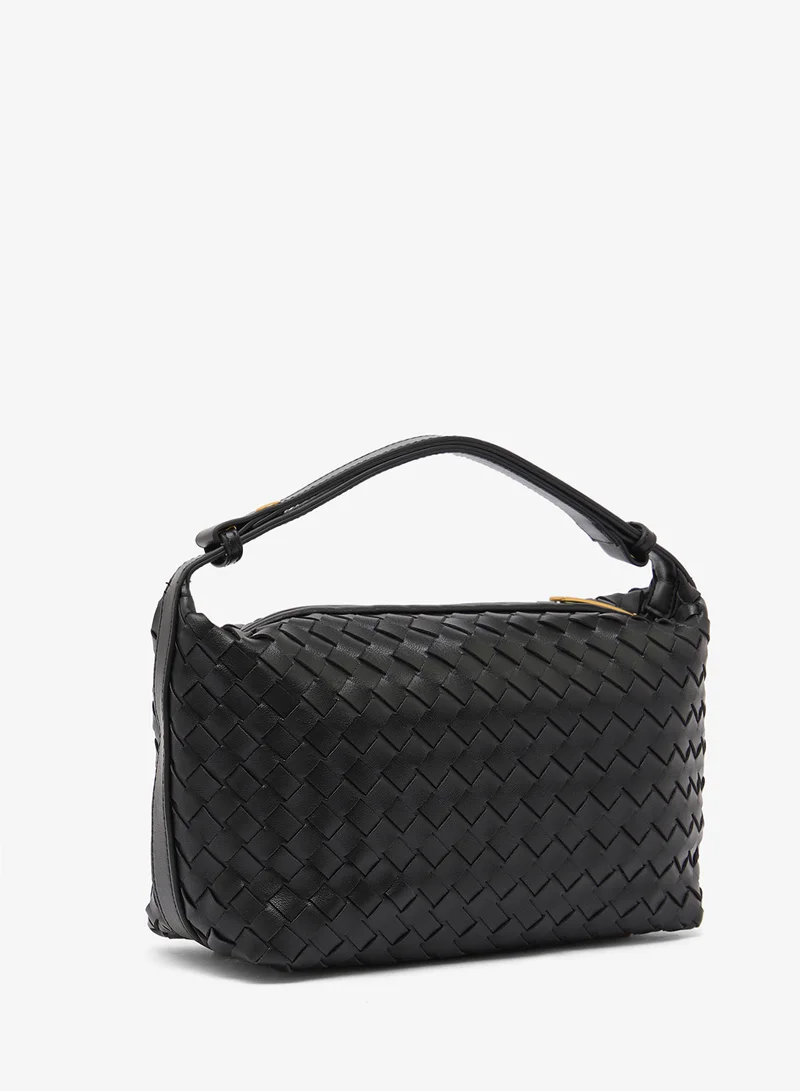 ايلا Woven Textured Top Handle Bag